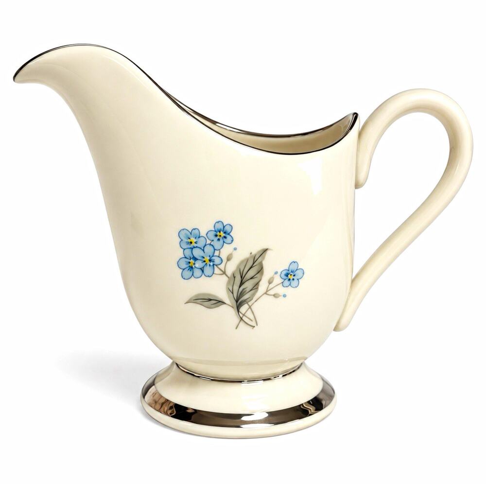 Vintage + Homer Laughlin + Hom-Ec + Breath of Spring + Creamer + Blue Flowers